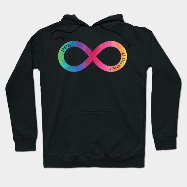 Embrace Neurodiversity Hoodie by Pink and Blues